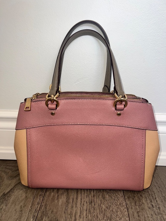Coach Mini Brooke Carryall in Colorblock Dusty Rose Beechwood - Picture 10 of 12